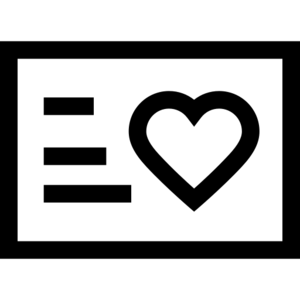 Icono de tarjeta de fidelización digital